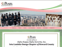 Tablet Screenshot of pearlfoundationinc.org